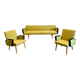 Vintage set Space Age sofa and two chairs for Drevopodnik Brno