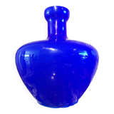 Murano opaline vase blue Ø34cm