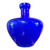 Vase Murano opaline bleue Ø34cm