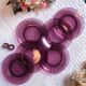 Set of 6 vereco dessert plates