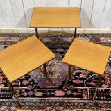 Set of 3 nesting tables GPLAN in teak from the 1970s.