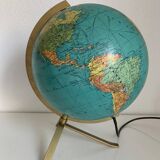 Vintage 1960s PVC JRO globe - changeable world map - 34 cm
