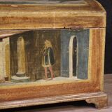 Coffre italien peint du 20e siècle