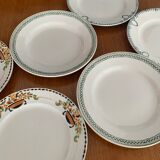 6 flat plates Iron Earth mismatched