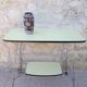 Side table / formica vintage yellow and black TV stand