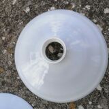 White opaline lampshade from the 1940s