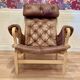 FAUTEUIL BRUNO MATHSSON CUIR 1960.