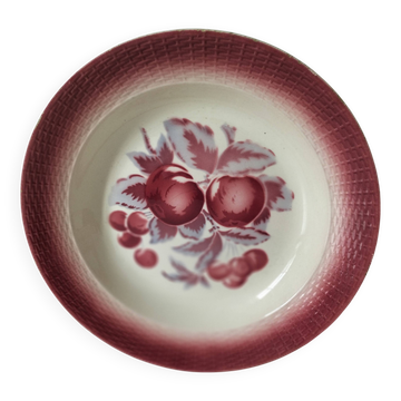 Vintage K&G Lunéville platter – “Red Fruits” design – 1930s/40s