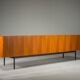 Vintage teak model B40 sideboard by Dieter Waeckerlin for Behr, 1960s