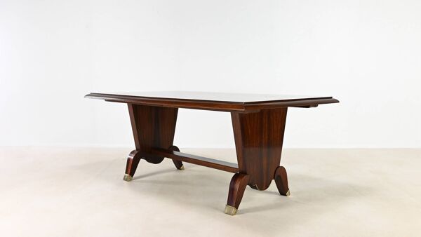 Table de Salle à Manger Art Déco en Palissandre. France, C.1930