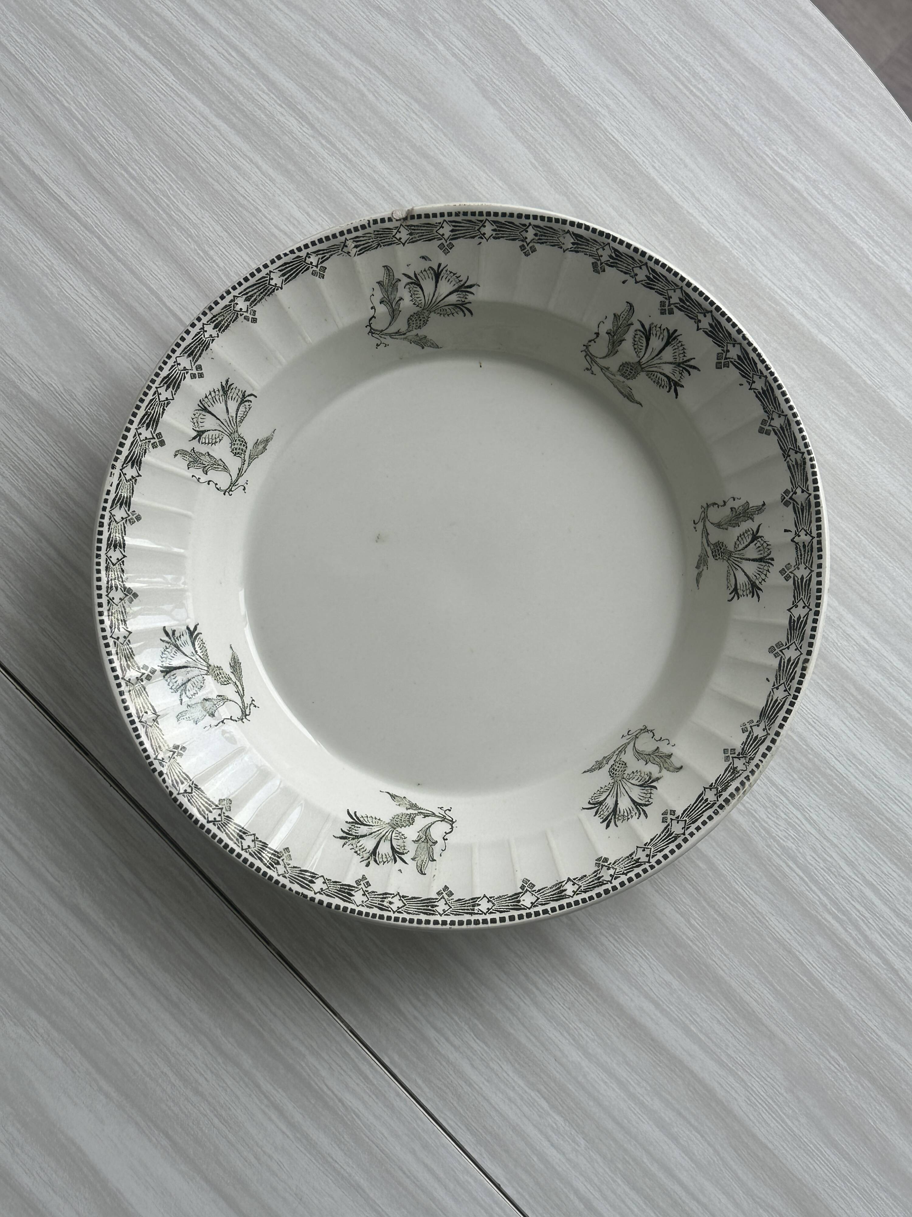 Antique ironstone dish