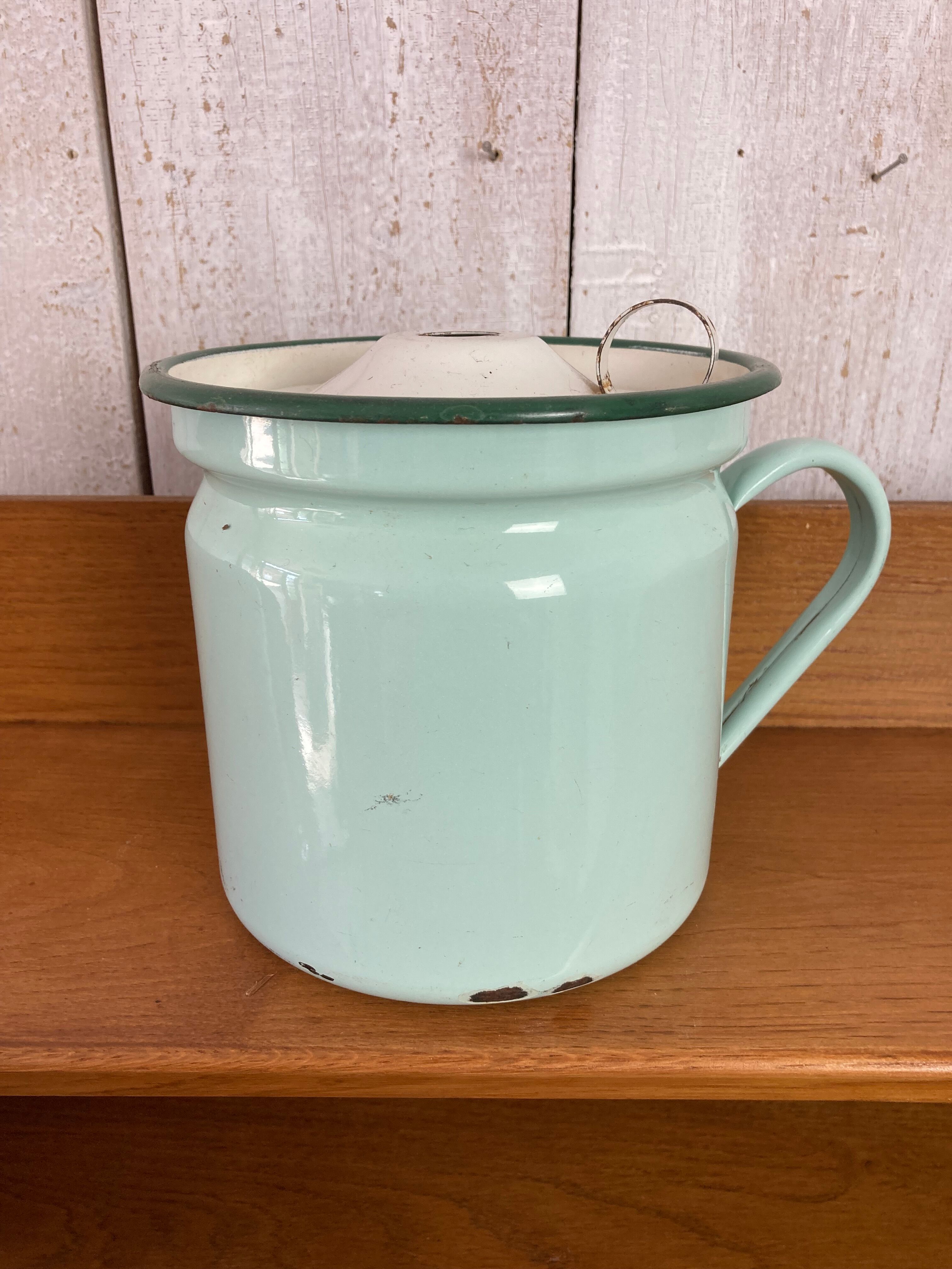 Vintage enamelled pitcher