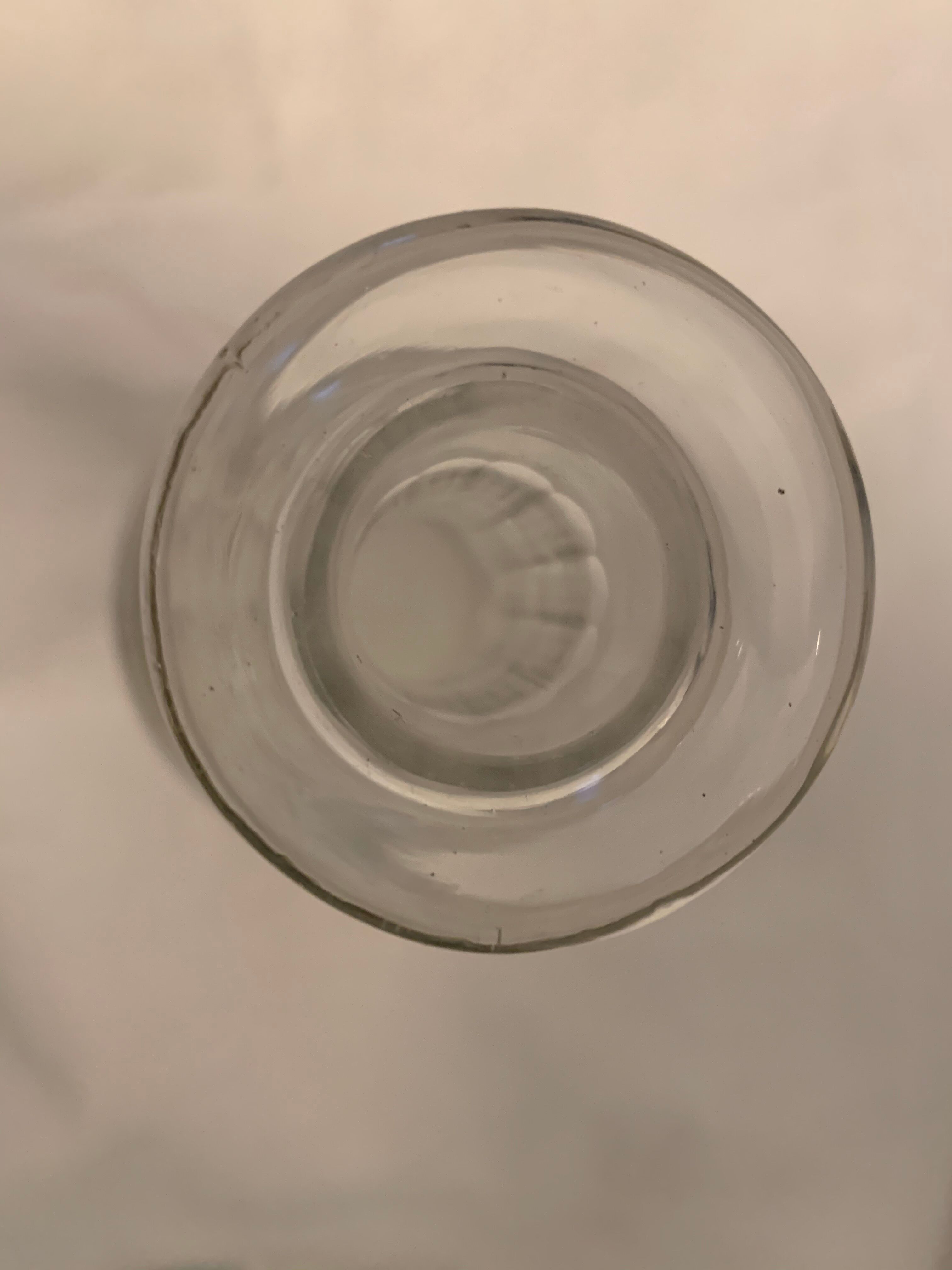 Old carafe with Baccarat 20th Mirabeau model cap