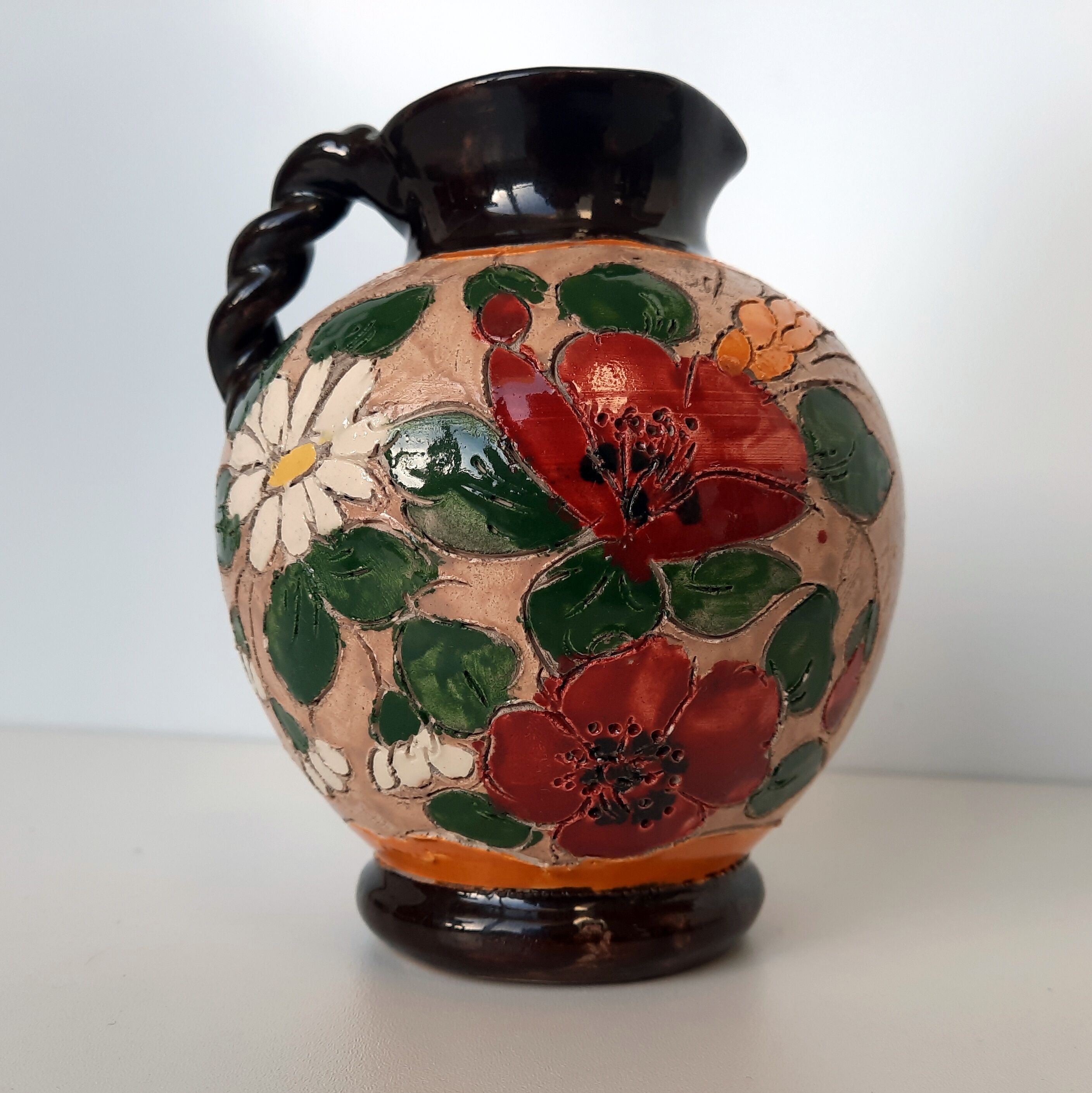 Vallauris ceramic vase signed Jérôme Massier