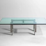 'Florian' coffee table in steel by Carlo Scarpa