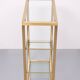 Brass and Glass Etagere or bookcase . Italy 1970s