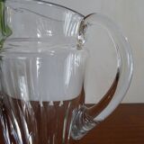 Crystal water broc Baccarat - model cote d'azur - Signed