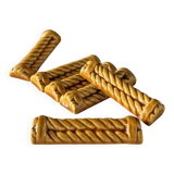 Woven ceramic knife holder