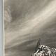 Old photo in black and white mountain summit artistic snow