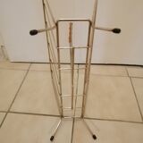 Vintage magazine holder in gold metal