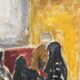 Original Danish Oil on Canvas“Figurative Composition” by Max Bilde