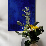 “Deep Blue” : Acrylic Painting on Cotton Canvas.