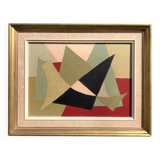 Abstract painting on panel