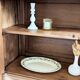 Renovated antique Parisian buffet in oak in Art Nouveau style.