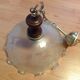 Art deco art style depoli glass hanging