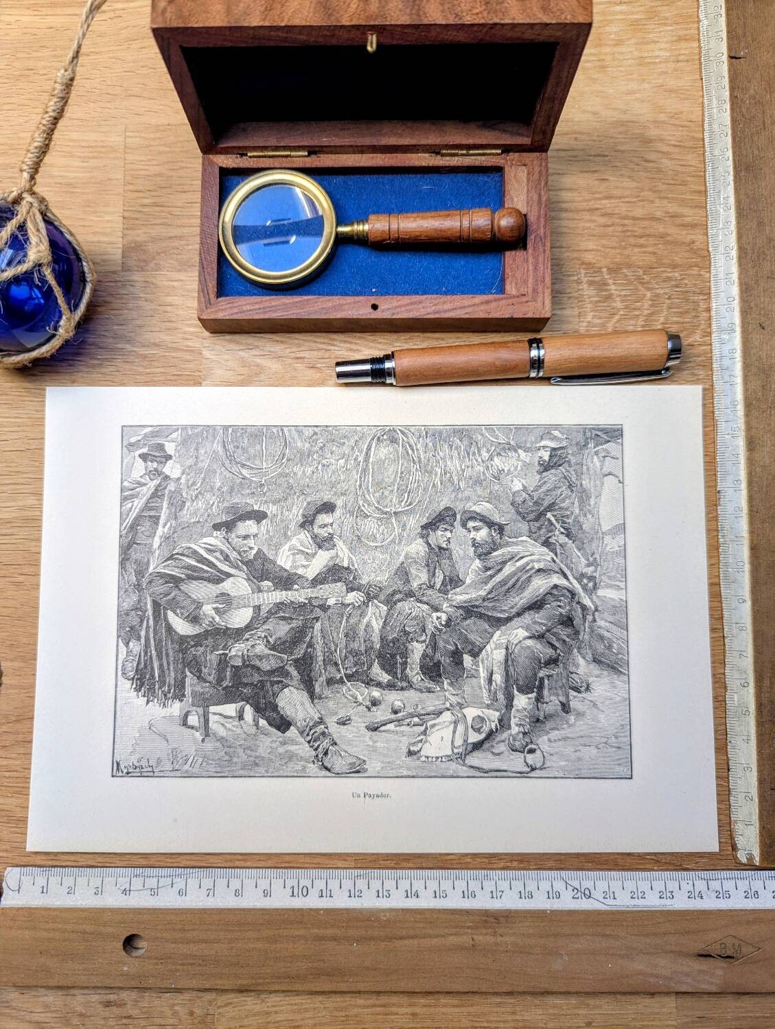 Printed in 1898, A Payador in Argentina.