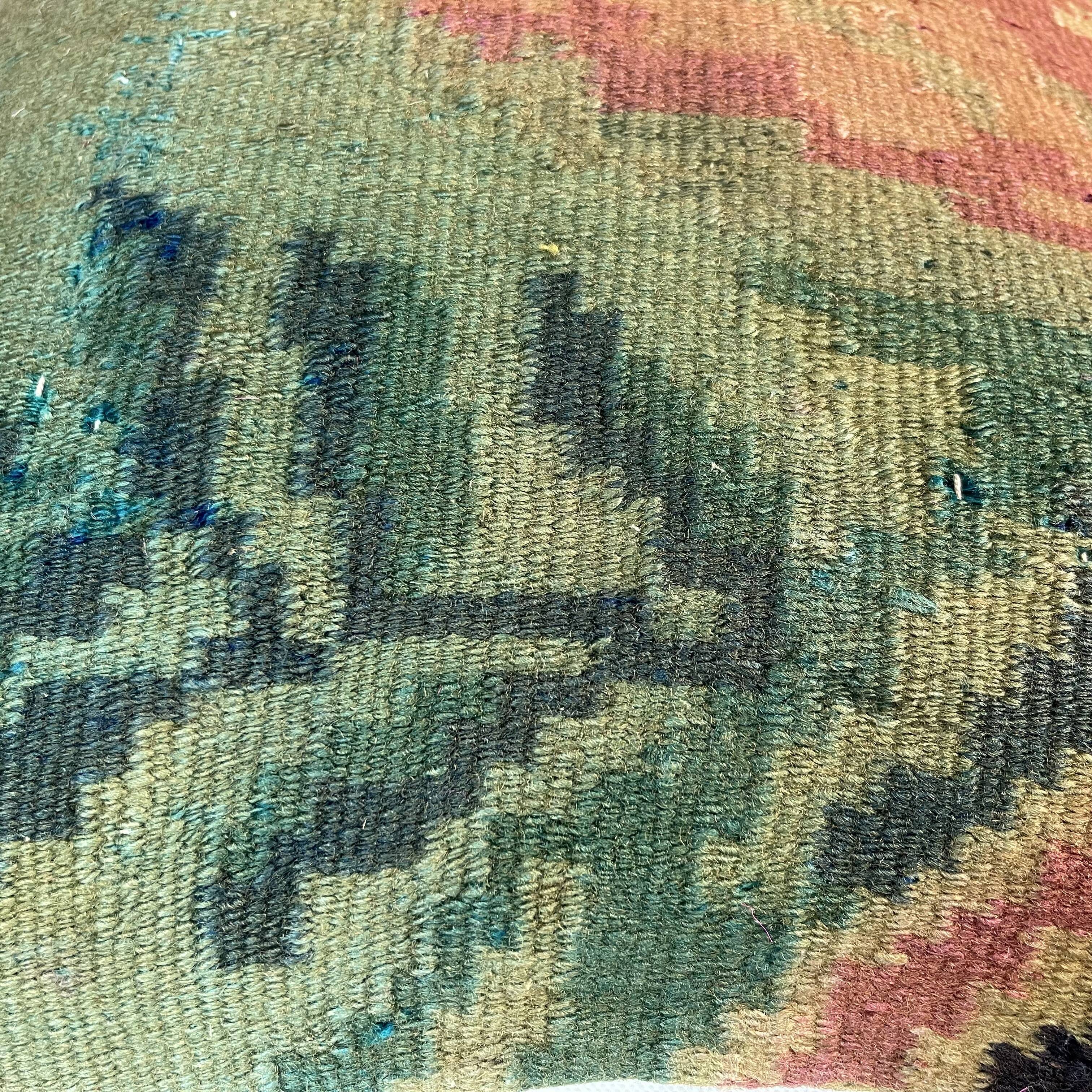 Vintage turkish kilim cushion cover, 40 x 40 cm