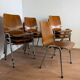 Vintage Pagholz stacking chairs in wood and metal