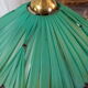 Living room lamp in gilded brass and wood 50s