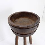 Barrel Tripod side table or tripod Planter - Brutalist