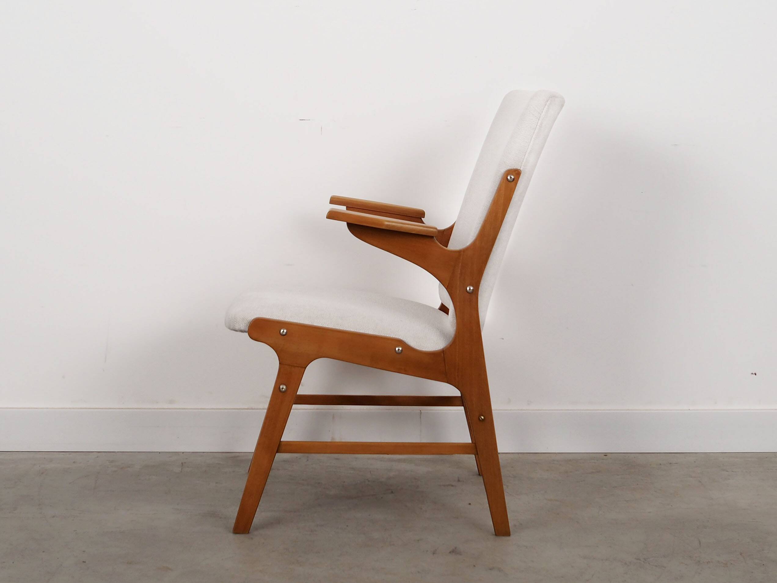 Beech armchair, scandinavian design, 1960s
