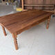 Old wooden farmhouse-style coffee table