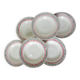 6 vintage deep plates from Céranord St Amand 220505