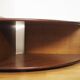 Corner coffee table 70s feet brass