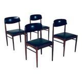 Mid-Century Dutch Design Dining Chairs, 1960s, Set of 4
