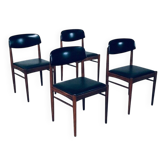 Mid-Century Dutch Design Dining Chairs, 1960s, Set of 4