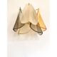 Contemporary Modern Multicolor Amber "Rondini" Murano Wall Sconces- Set of