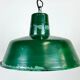 Green Industrial Factory Pendant Lamp, 1960s