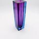 Murano Sommerso Vase Blue Purple Mandruzzato 20th Century - 27cm 3kg