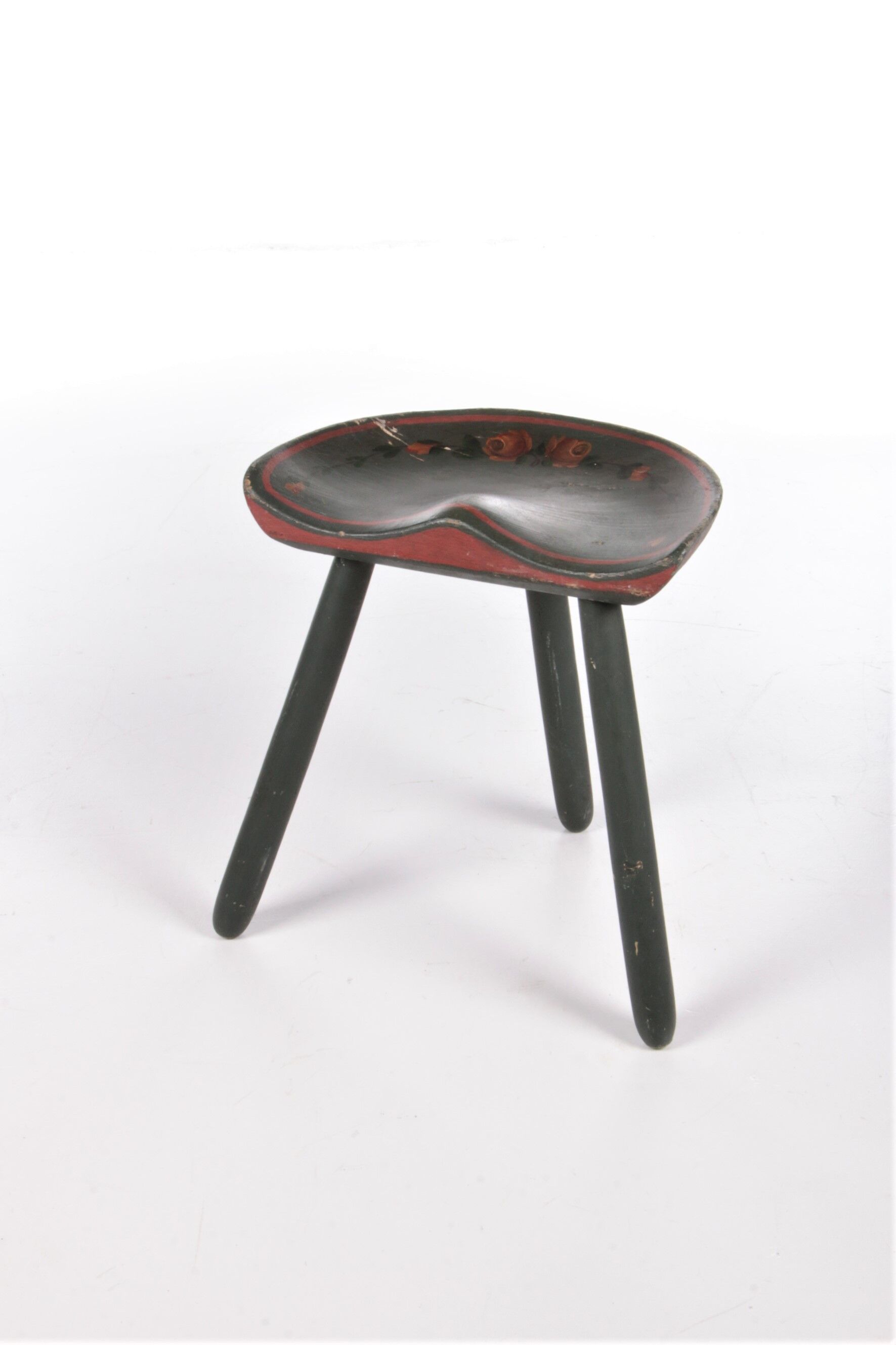 Vintage 1950s tripod stool by Mogens Lassen.