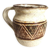 Stoneware pitcher stamped Giraud. Height 18.5 cm