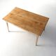 French farm table with tapered legs late 1800