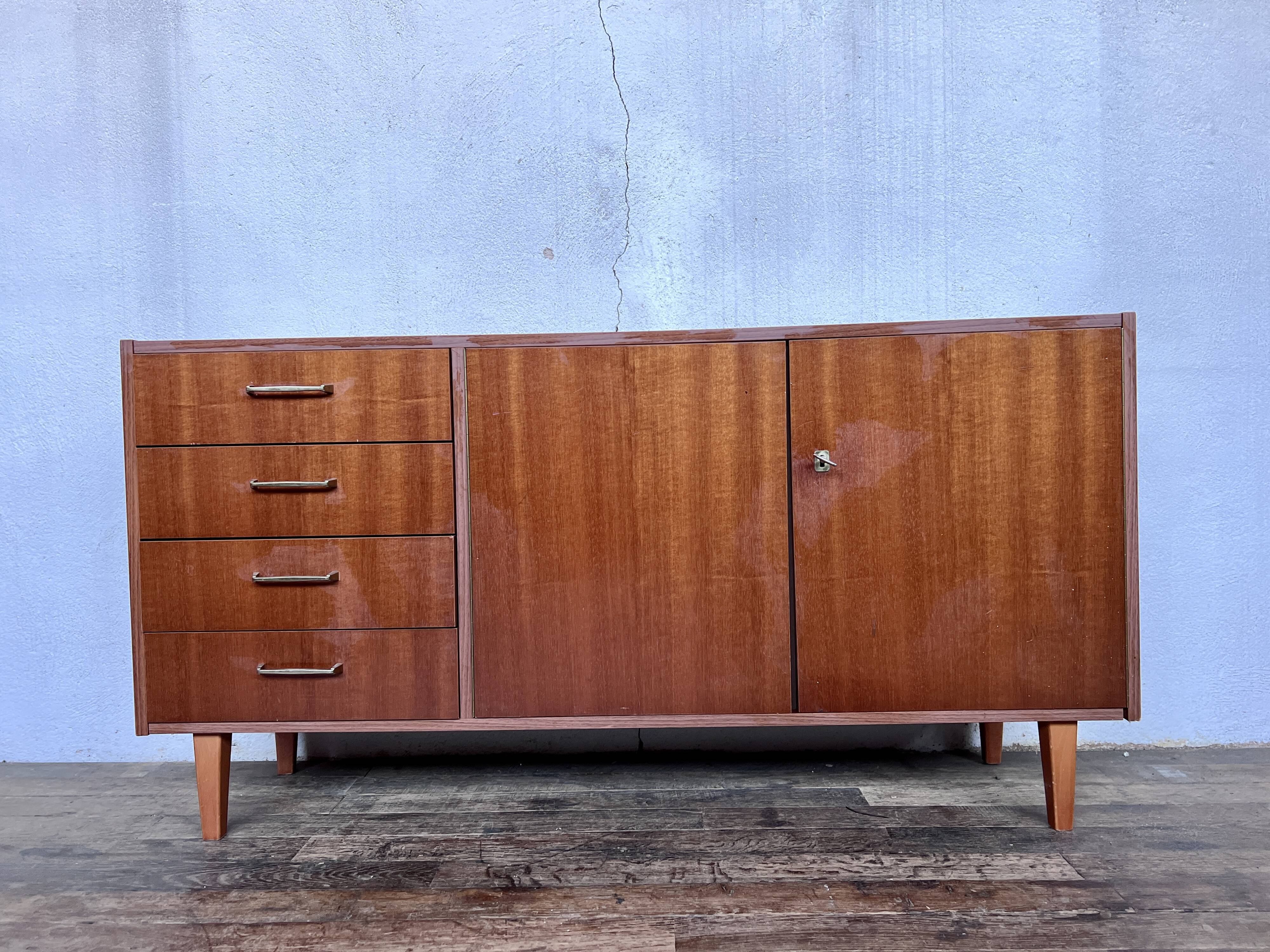 Vintage teak row from the 1960s