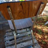 Brown formica chair