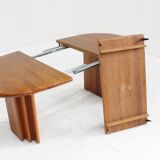 Vintage Danish oval dining table solid teak 1960s Burchardt-Nielsen Møbelfabrik