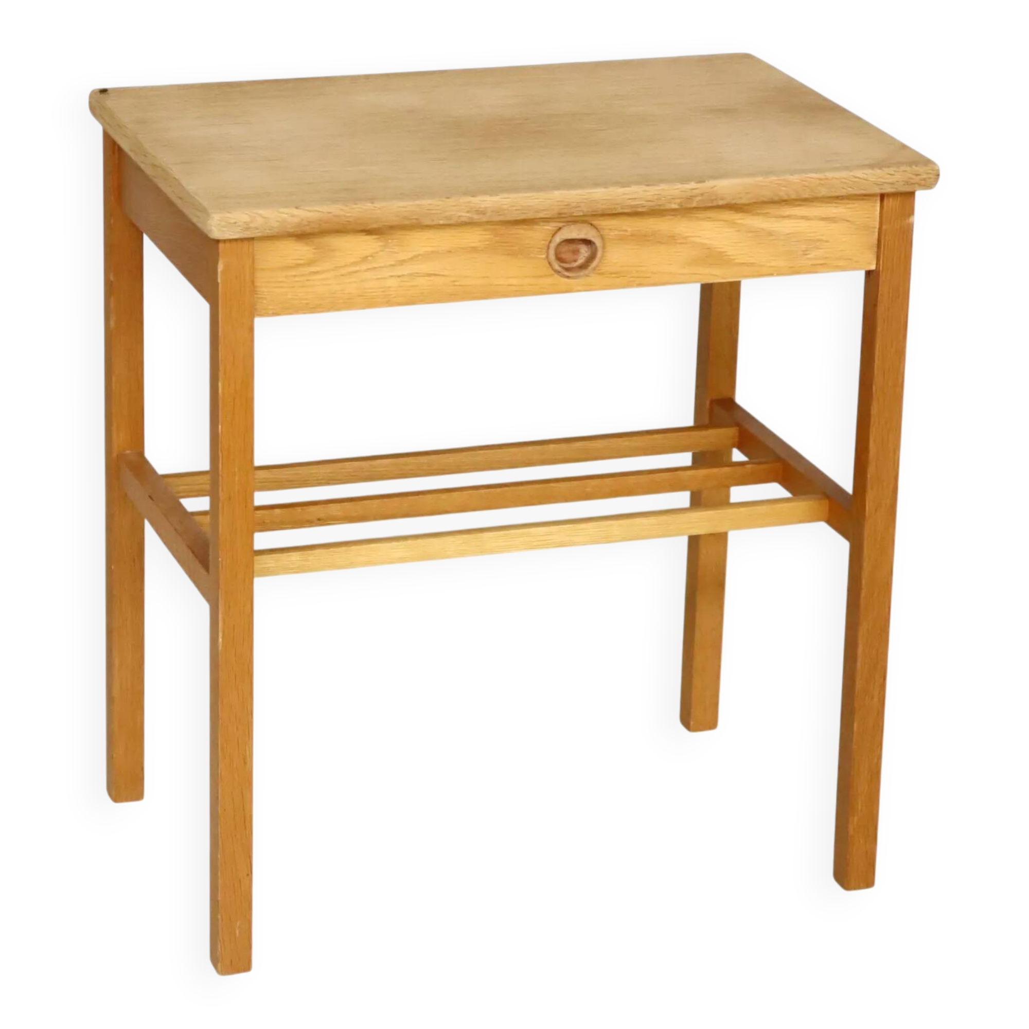 Scandinavian wooden bedside table